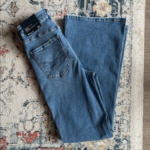 AE Luxe super high waisted flare jeans